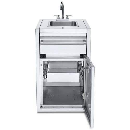 Crown Verity Infinite Series 21 Inch Enclosed Cabinet Storage with Sink and Single Storage Drawer