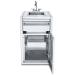 Crown Verity Infinite Series 21 Inch Enclosed Cabinet Storage with Sink and Single Storage Drawer