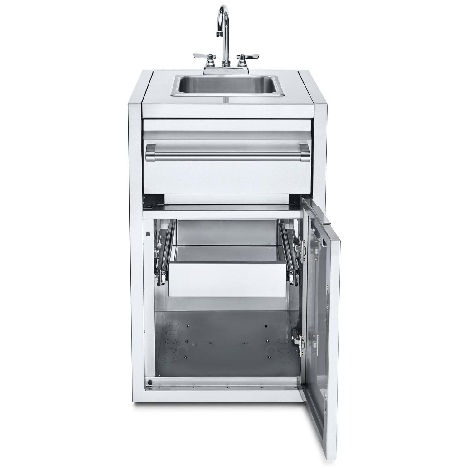 Crown Verity Infinite Series 21 Inch Enclosed Cabinet Storage with Sink and Single Storage Drawer
