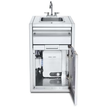 Crown Verity Infinite Series 21 Inch Enclosed Cabinet Storage with Sink and Water Heater350