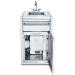 Crown Verity Infinite Series 21 Inch Enclosed Cabinet Storage with Sink and Water Heater