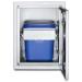 Crown Verity Infinite Series 21 Inch Large Enclosed Cabinet Storage with Double Trash Bin Storage