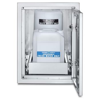 Crown Verity Infinite Series 21 Inch Large Enclosed Cabinet Storage with Fresh and Waste Water Tanks350