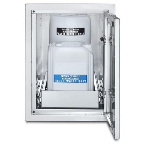 Crown Verity Infinite Series 21 Inch Large Enclosed Cabinet Storage with Fresh  and  Waste Water Tanks