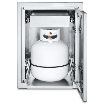 Crown Verity Infinite Series 21 Inch Large Enclosed Cabinet Storage with Single Storage Drawer and Propane Tank Holder350