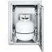 Crown Verity Infinite Series 21 Inch Large Enclosed Cabinet Storage with Single Storage Drawer and Propane Tank Holder