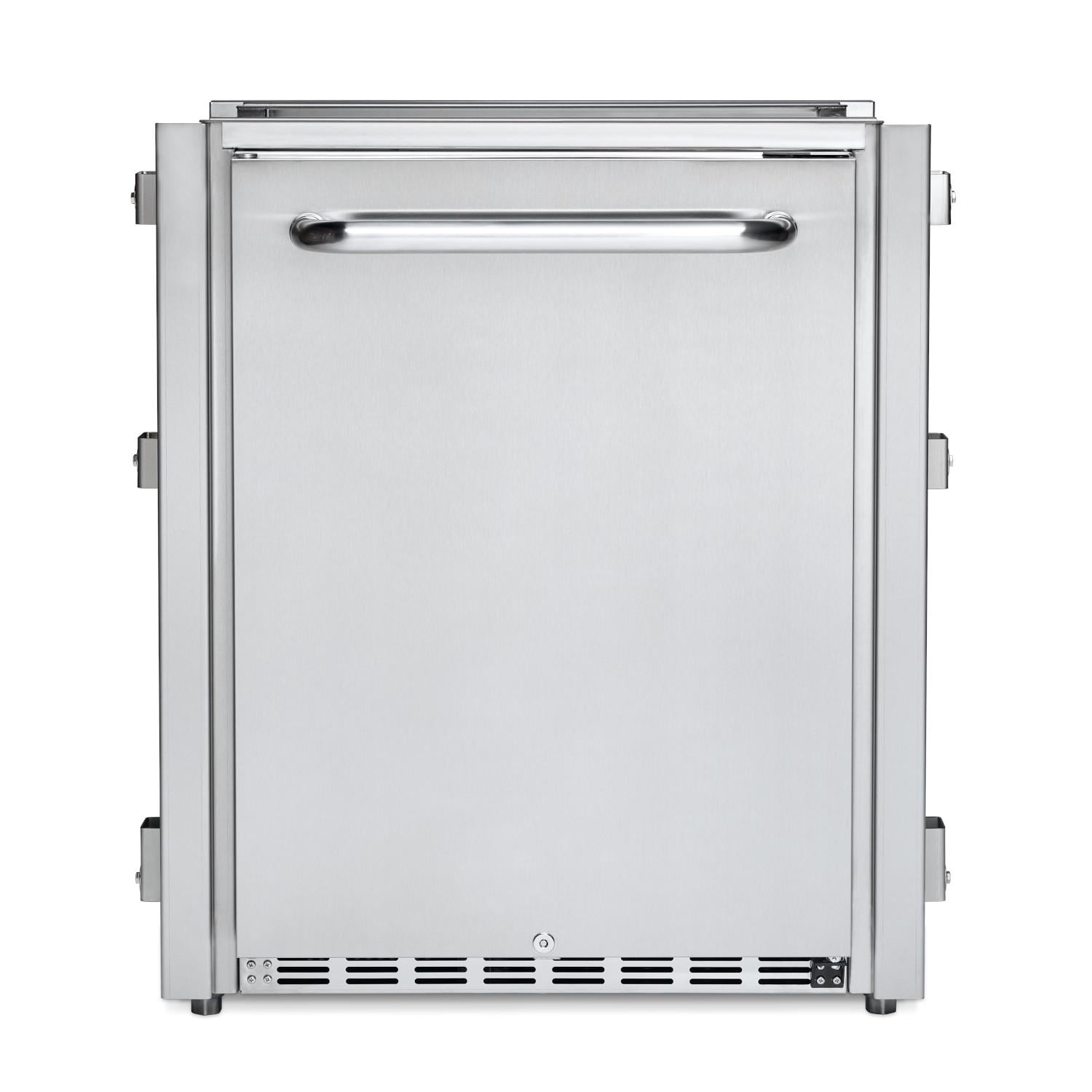 Crown Verity Infinite Series 24 Inch Stainless Steel Outdoor Refrigerator with Cabinet Module