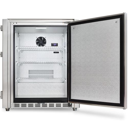 Crown Verity Infinite Series 24 Inch Stainless Steel Outdoor Refrigerator with Cabinet Module