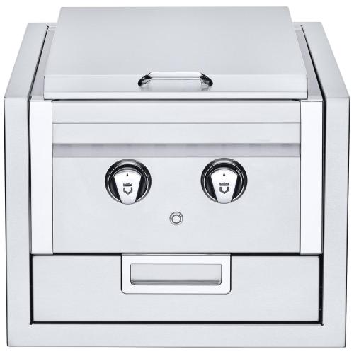Crown Verity Infinite Series 24000 BTU Built In Natural Gas Double Side Burner