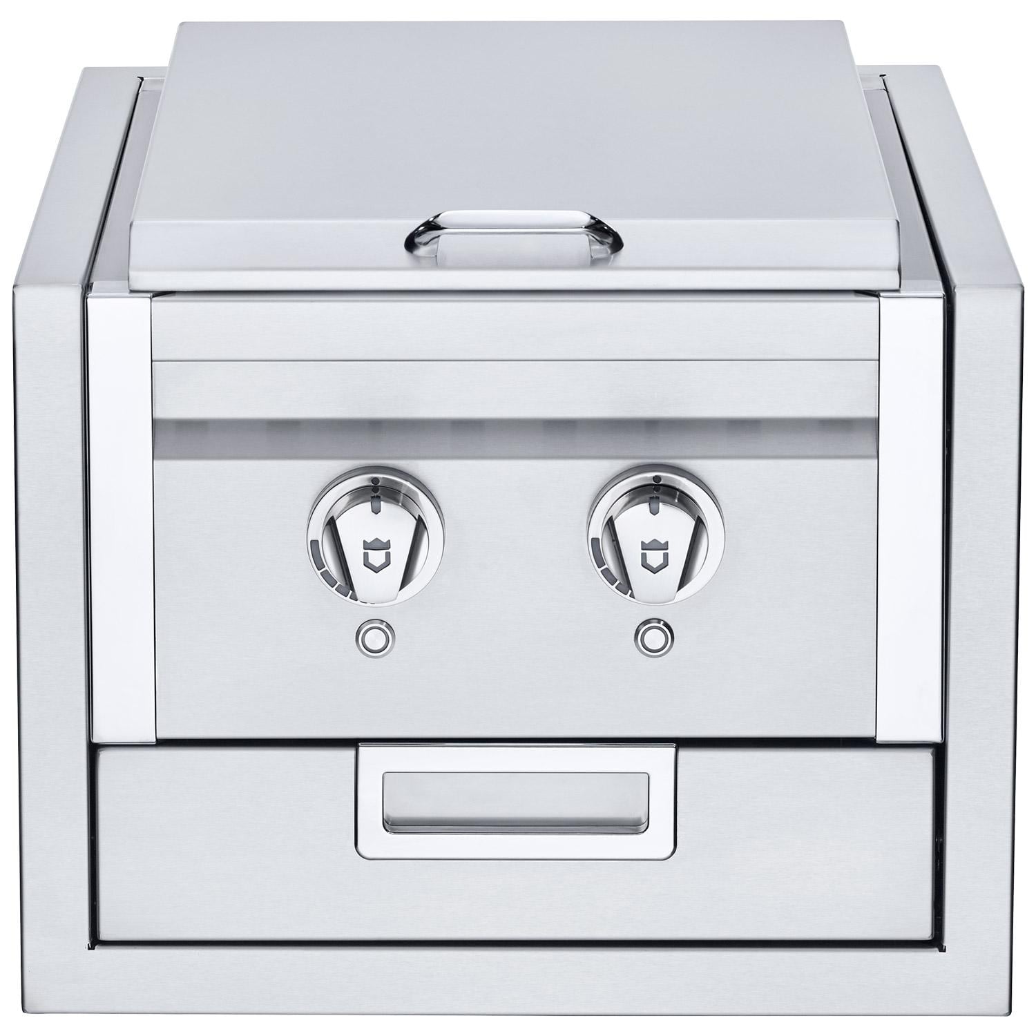 Crown Verity Infinite Series 24000 BTU Built In Propane Gas Double Side Burner with LED Lighting