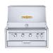 Crown Verity Infinite Series 30 Inch 4 Burner Stainless Steel Built In Natural Gas Grill with Light Package