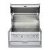 Crown Verity Infinite Series 30 Inch 4 Burner Stainless Steel Built In Natural Gas Grill with Light Package