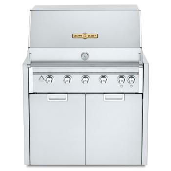 Crown Verity Infinite Series 36 Inch 5 Burner Modular Freestanding Gas Grill with Light Package350