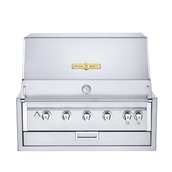 Crown Verity Infinite Series 36 Inch 5 Burner Stainless Steel Built In Gas Grill with Light Package350