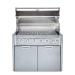 Crown Verity Infinite Series 42 Inch 6 Burner Modular Freestanding Propane Gas Grill with Light Package   20 Lb Propane