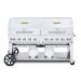 Crown Verity Professional Club Series 72 Inch 10 Burner Stainless Steel Freestanding Propane Gas Grill with Double Dome Package and Horizontal Tank Storage75