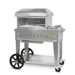 Crown Verity Professional Mobile Series 24 Inch Stainless Steel Freestanding Gas Pizza Oven250