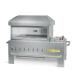 Crown Verity Professional Mobile Series 24 Inch Stainless Steel Table Top Natural Gas Pizza Oven