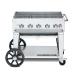Crown Verity Professional Mobile Series 36 Inch 5 Burner Stainless Steel Freestanding Natural Gas Grill
