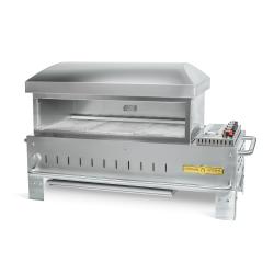 Crown Verity Professional Mobile Series 36 Inch Stainless Steel Table Top Gas Pizza Oven250