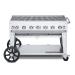 Crown Verity Professional Mobile Series 48 Inch 7 Burner Stainless Steel Freestanding Natural Gas Grill