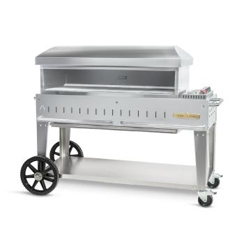 Crown Verity Professional Mobile Series 48 Inch Stainless Steel Freestanding Gas Pizza Oven350
