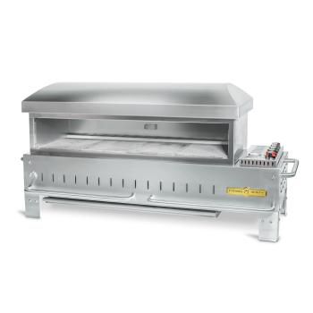 Crown Verity Professional Mobile Series 48 Inch Stainless Steel Table Top Gas Pizza Oven350