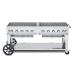 Crown Verity Professional Mobile Series 72 Inch 10 Burner Stainless Steel Freestanding Natural Gas Grill
