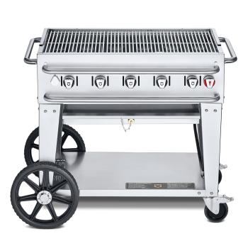 Crown Verity Professional Rental Series 36 Inch 5 Burner Stainless Steel Freestanding Propane Gas Grill350
