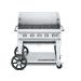 Crown Verity Professional Rental Series 36 Inch 5 Burner Stainless Steel Freestanding Propane Gas Grill with Windguard75
