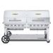 Crown Verity Professional Rental Series 72 Inch 10 Burner Stainless Steel Freestanding Propane Gas Grill with Double Dome Package75