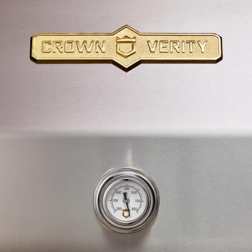 Crown Verity Professional Mobile Series 60 Inch 8 Burner Stainless Steel Freestanding Natural Gas Grill with Single Dome Package