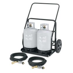 Crown Verity Propane Tank Cart with Hoses and Regulators250