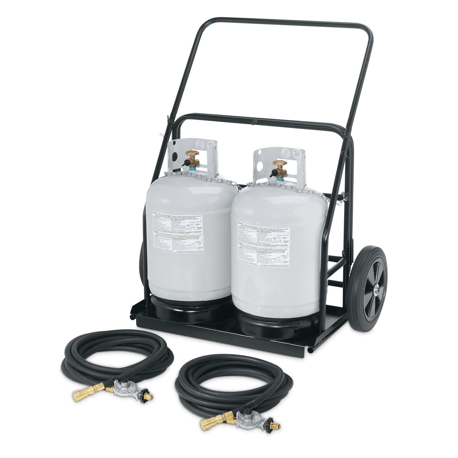Crown Verity Propane Tank Cart with Hoses  and  Regulators