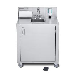Crown Verity Stainless Steel Freestanding Cold Water Outdoor Portable Single Basin Handwashing Sink250