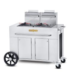 Crown Verity Stainless Steel Freestanding Double Tank Gas Outdoor Fryer250