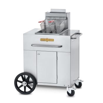 Crown Verity Stainless Steel Freestanding Single Tank Gas Outdoor Fryer350