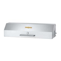 Crown Verity Stainless Steel Roll Dome Grill Hood with Thermometer Large250