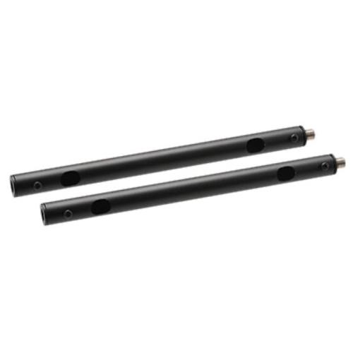 Heatstrip Black 12 Inch Extension Pole Accessory for Ceiling Mounted Patio Heaters   Set of 2