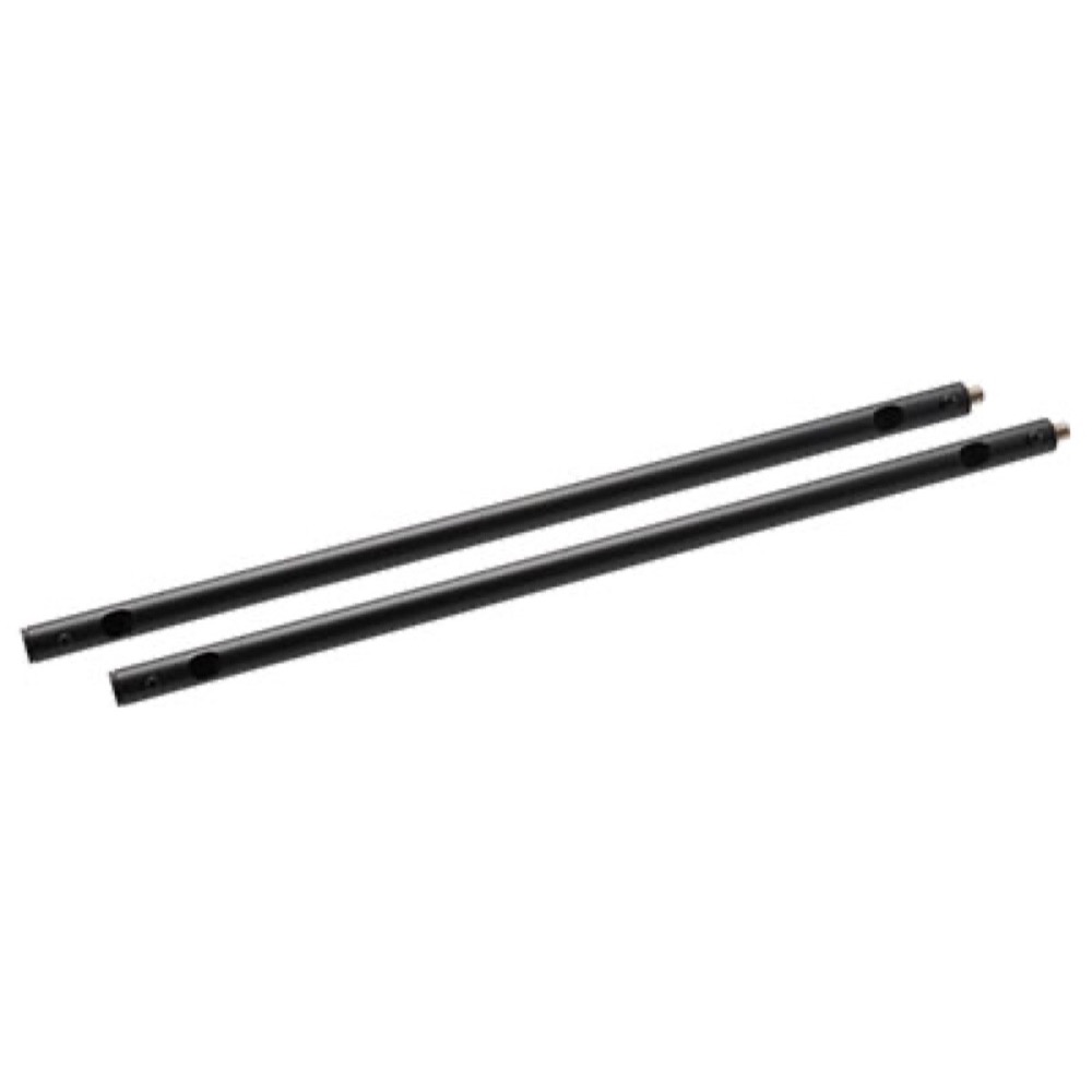 Heatstrip Black 24 Inch Extension Pole Accessory for Ceiling Mounted Patio Heaters   Set of 2
