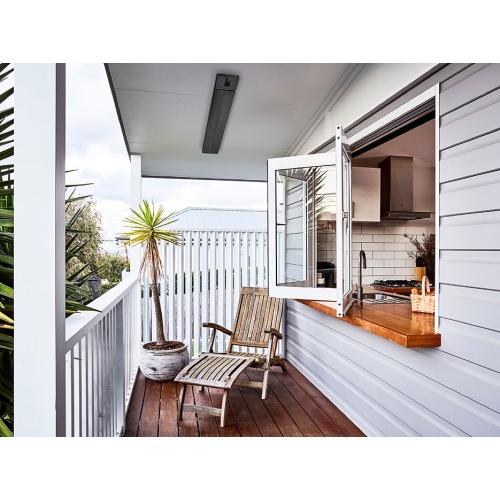 Heatstrip Classic 70 Inch 3200W Electric Infrared Patio Heater with Remote  and  App Control   240V   Black