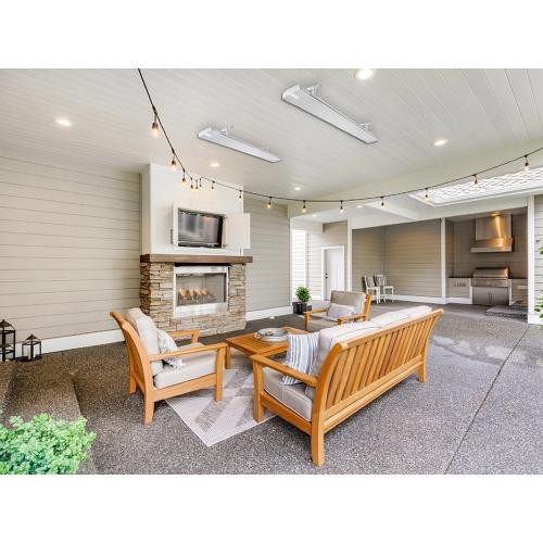 Heatstrip Classic 70 Inch 3200W Electric Infrared Patio Heater with Remote  and  App Control   240V   White