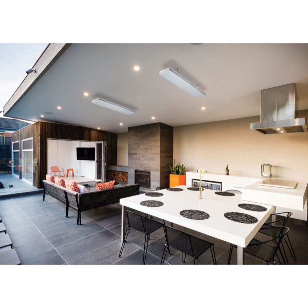 Heatstrip Classic Slimline 70 Inch 3200W Electric Infrared Patio Heater   240V   White