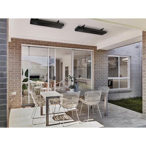 Heatstrip Enhance 40 Inch 3200W Electric Infrared Patio Heater with Remote  and  App Control   240V   Black