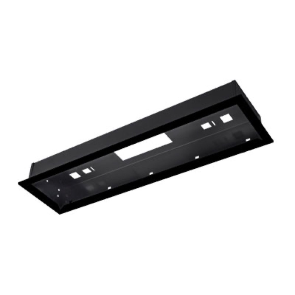 Heatstrip Flush Mount Kit for Classic 2400W with Remote  and  App   Black Enclosure with Black Trim