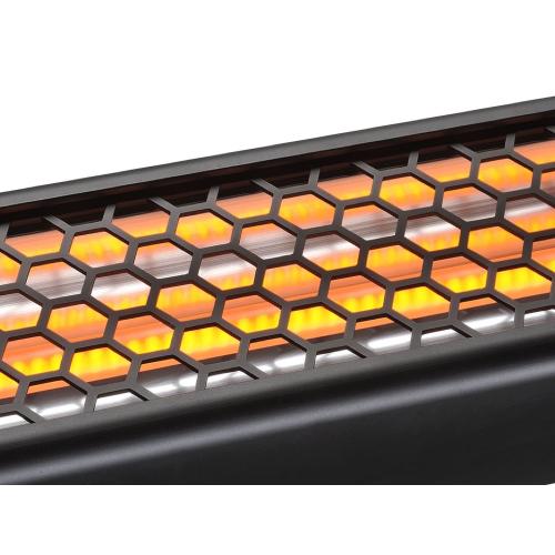 Heatstrip Intense 41 Inch 3200W Electric Infrared Patio Heater with Remote  and  App Control   240V   Black