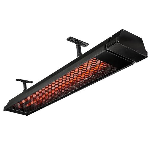 Heatstrip Max DC Commercial 50 Inch 6000W Dual Element Electric Infrared Patio Heater   240V   Black