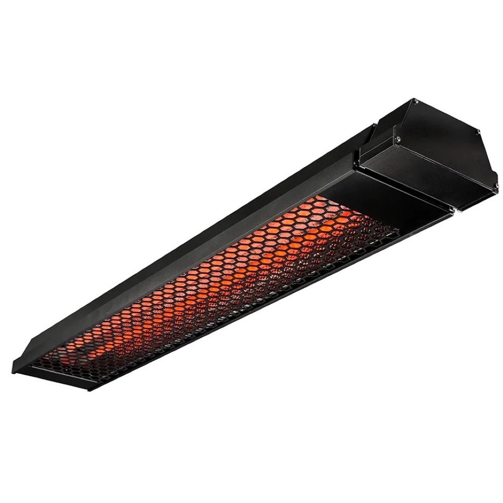 Heatstrip Max DC Commercial 50 Inch 6000W Dual Element Electric Infrared Patio Heater   240V   Black