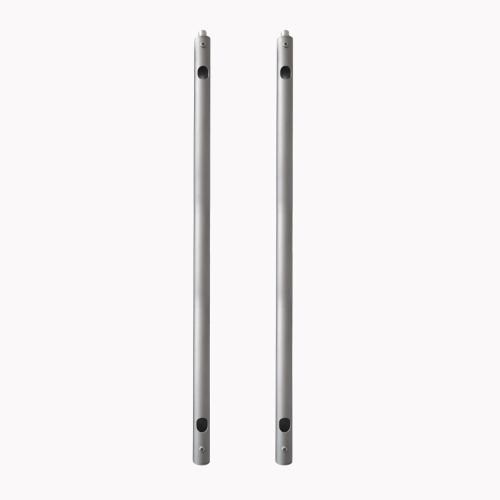 Heatstrip Silver 24 Inch Extension Pole Accessory for Ceiling Mounted Patio Heaters   Set of 2