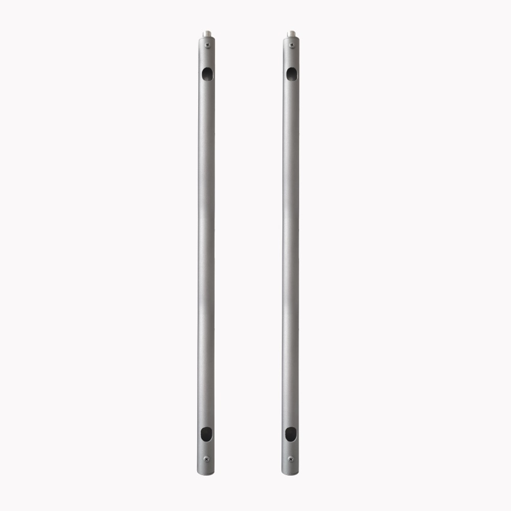 Heatstrip Silver 24 Inch Extension Pole Accessory for Ceiling Mounted Patio Heaters   Set of 2